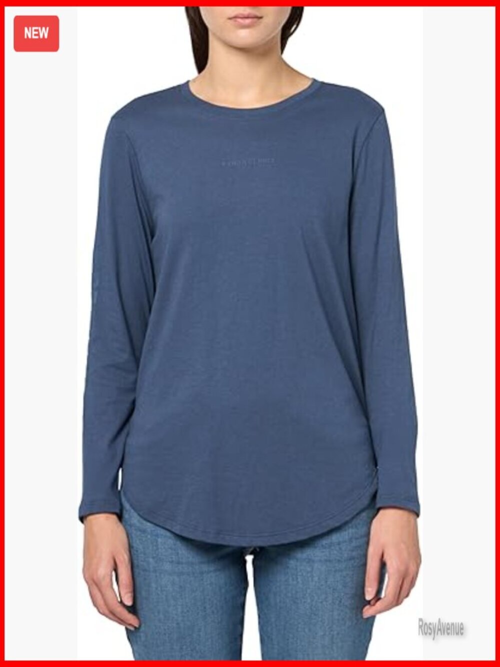 Project Rock Long Sleeve T Shirt - Soft Cotton Blend, Crew Neck, Regular Fit